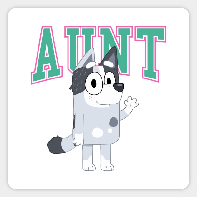 Bluey Aunt Sticker by Kuturupiah